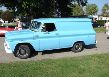 Chevy Panel truck Newport Indiana auto show